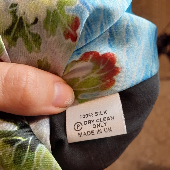 Preen by Thornton Bregazzi Blue Akiko Kimono Cruise 100% Silk Dress Sz S - Picture 5 of 11